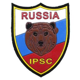 Шеврон IPSC с медведем